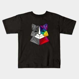 Polygon cat Kids T-Shirt